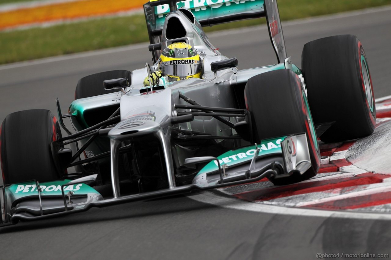 GP CANADA, 08.06.2012- Prove Libere 2, Nico Rosberg (GER) Mercedes AMG F1 W03