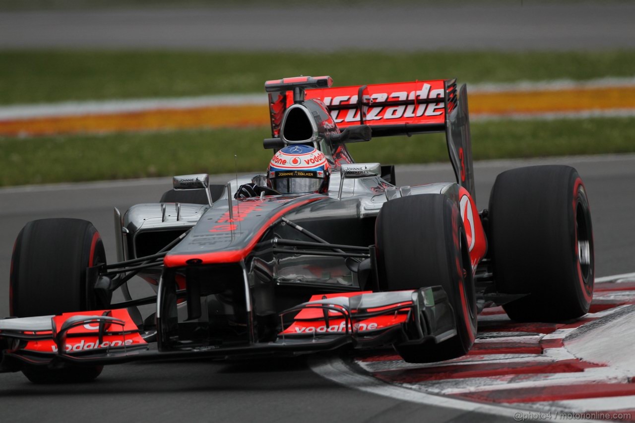 GP CANADA, 08.06.2012- Prove Libere 2, Jenson Button (GBR) McLaren Mercedes MP4-27 