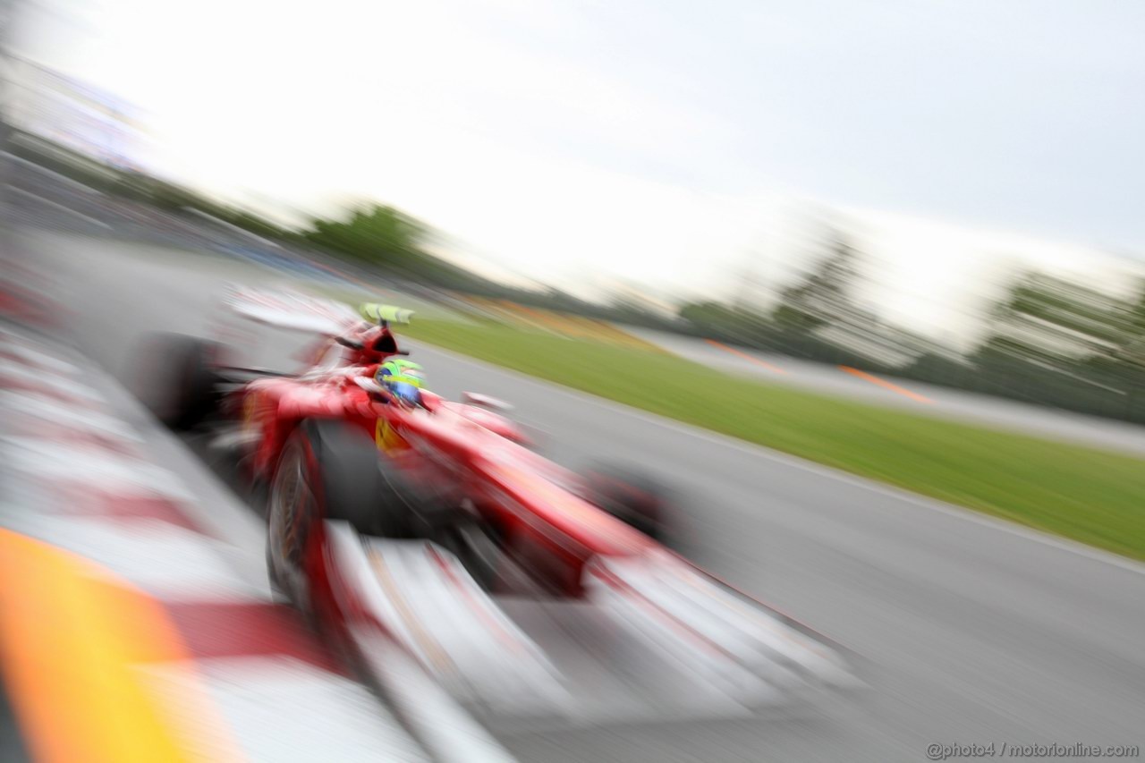 GP CANADA, 08.06.2012- Prove Libere 2, Felipe Massa (BRA) Ferrari F2012