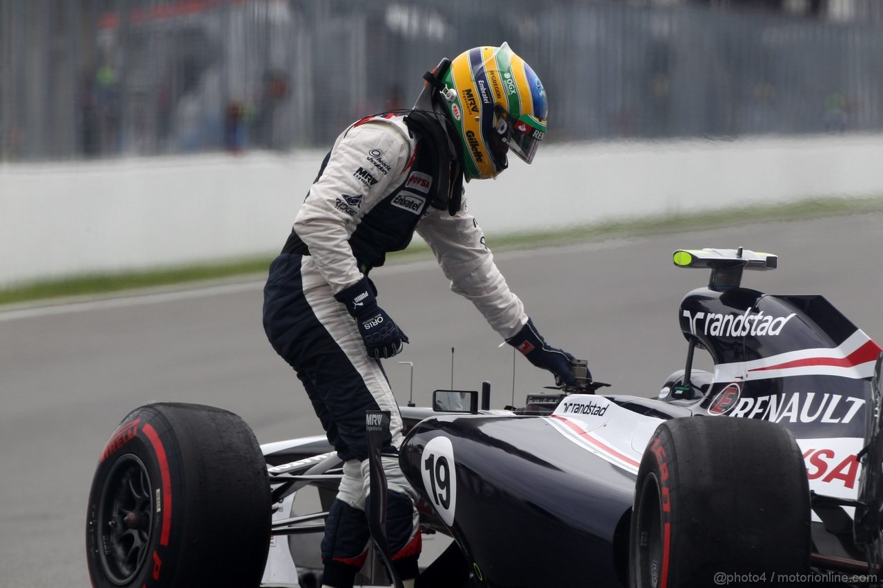 GP CANADA, 08.06.2012- Prove Libere 2, Crash, Bruno Senna (BRA) Williams F1 Team FW34 
