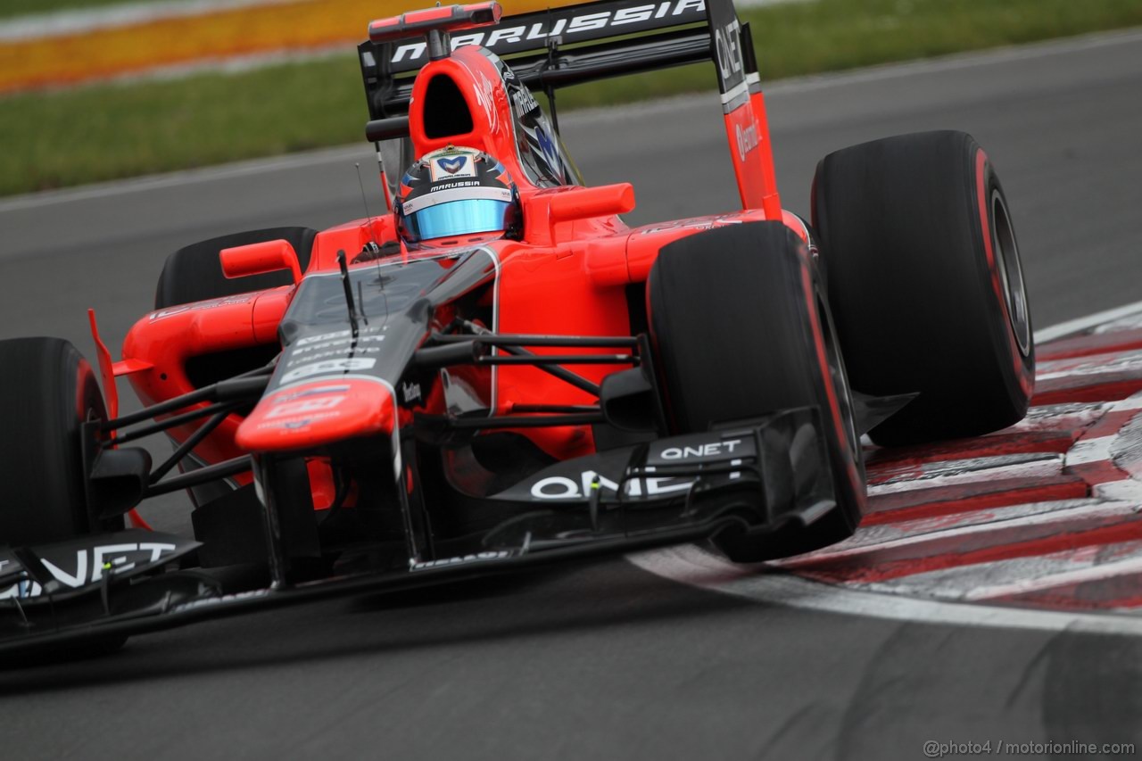 GP CANADA, 08.06.2012- Prove Libere 2, Timo Glock (GER) Marussia F1 Team MR01 