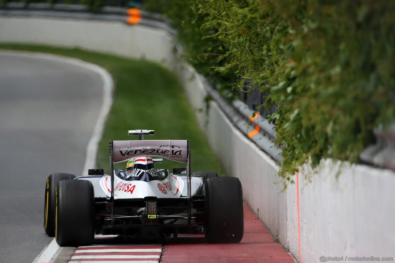 GP CANADA, 08.06.2012- Prove Libere 2, Bruno Senna (BRA) Williams F1 Team FW34