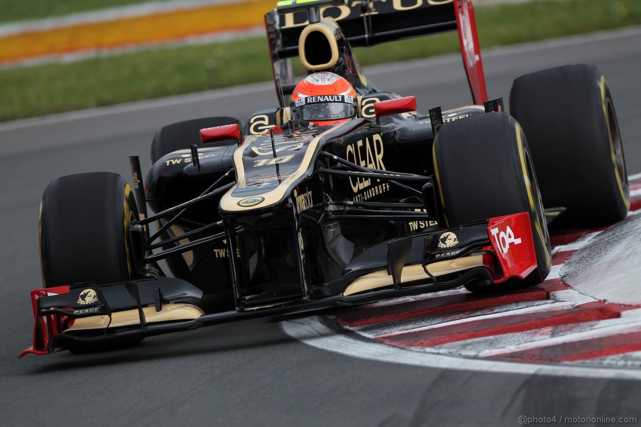 GP CANADA, 08.06.2012- Prove Libere 2, Romain Grosjean (FRA) Lotus F1 Team E20