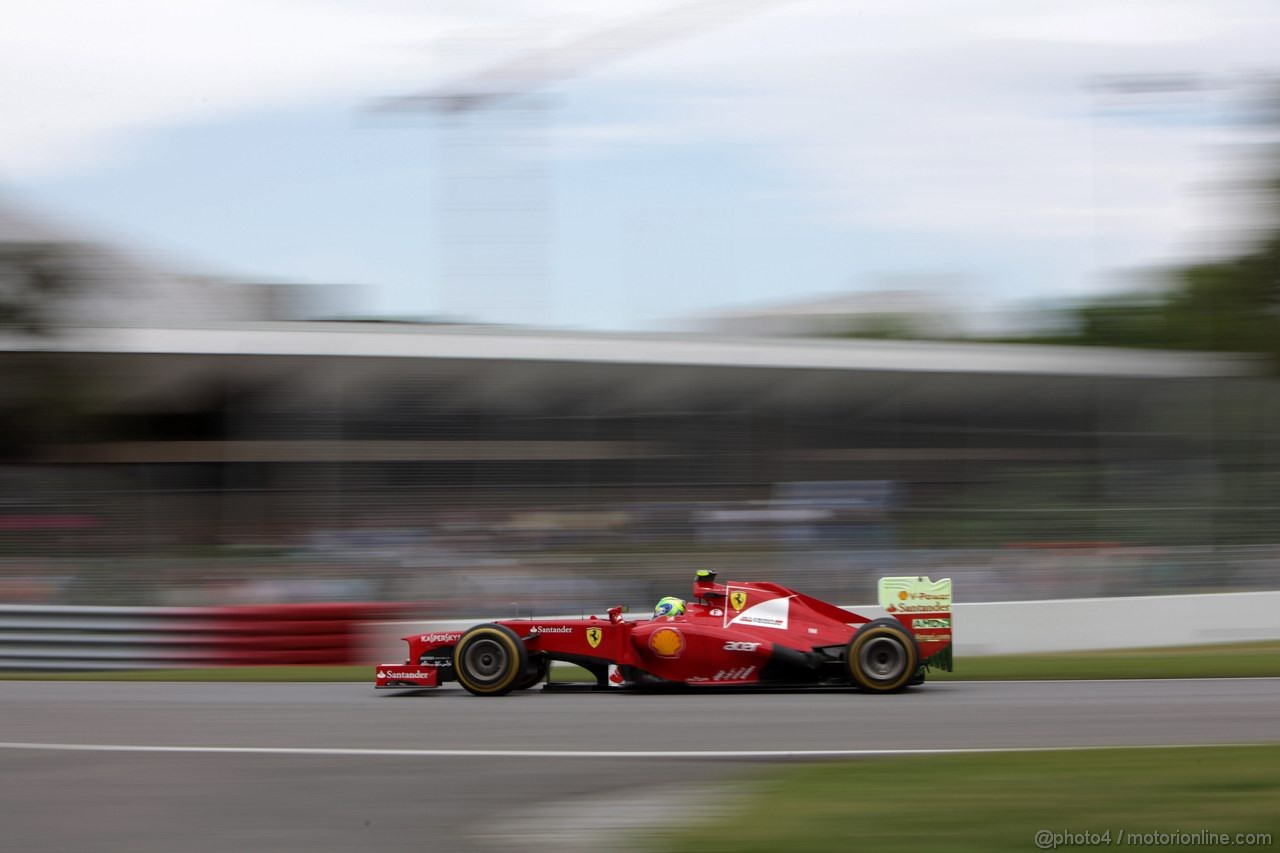 GP CANADA, 08.06.2012- Prove Libere 2, Felipe Massa (BRA) Ferrari F2012