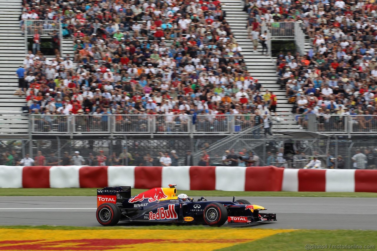 GP CANADA, 08.06.2012- Prove Libere 2, Sebastian Vettel (GER) Red Bull Racing RB8