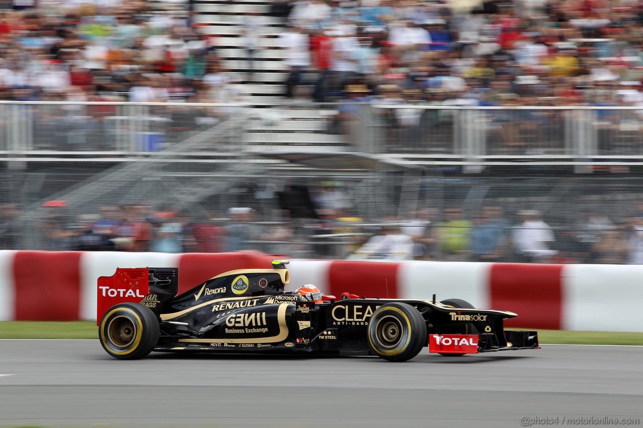 GP CANADA, 08.06.2012- Prove Libere 2, Romain Grosjean (FRA) Lotus F1 Team E20