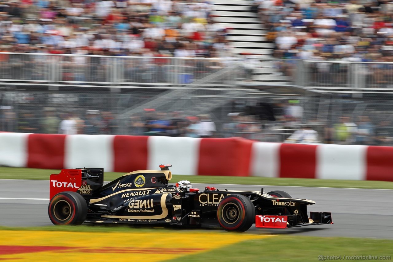 GP CANADA, 08.06.2012- Prove Libere 2, Kimi Raikkonen (FIN) Lotus F1 Team E20