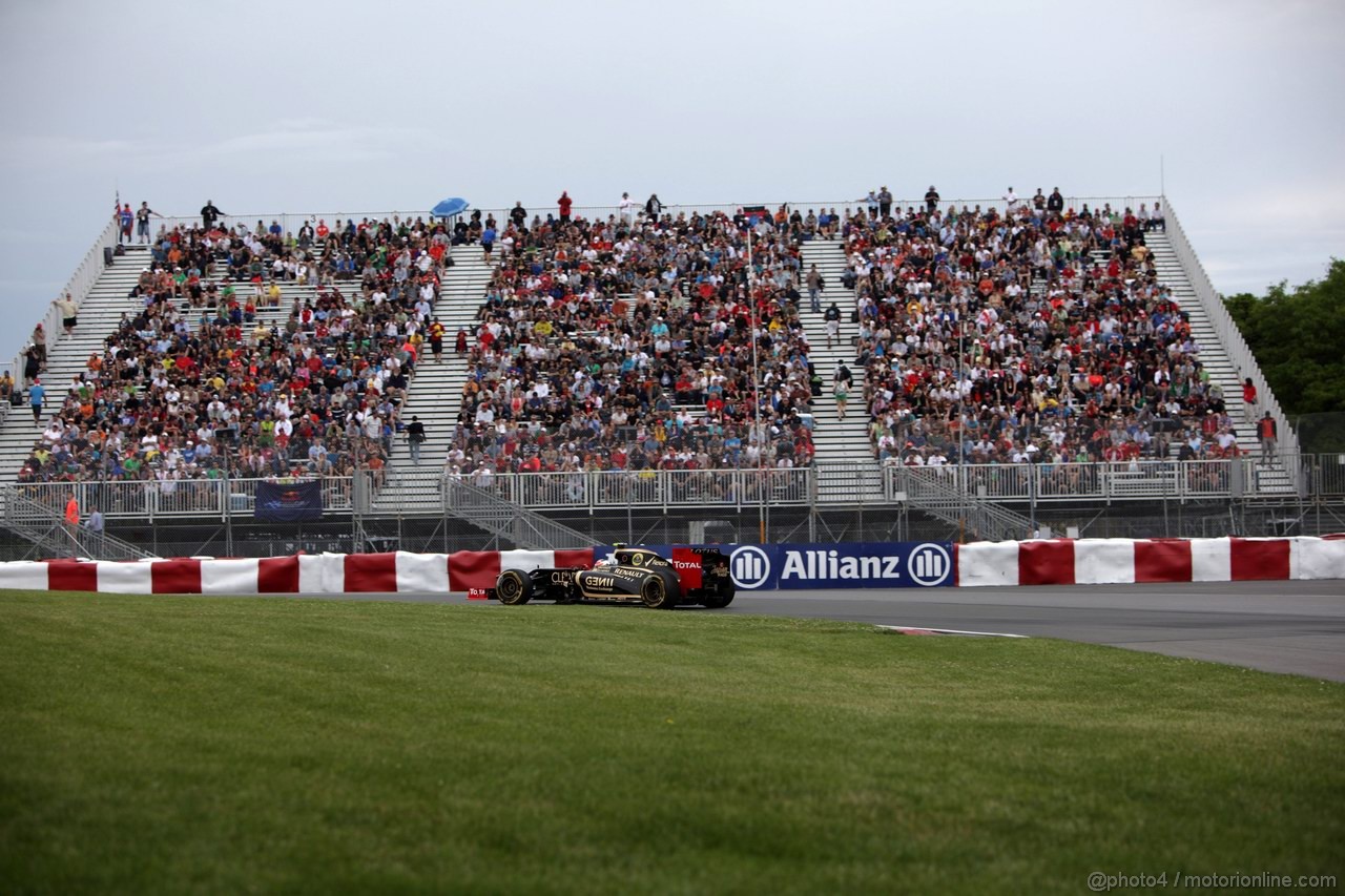 GP CANADA, 08.06.2012- Prove Libere 2, Romain Grosjean (FRA) Lotus F1 Team E20