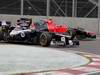 GP CANADA, 08.06.2012- Free Practice 1,  Bruno Senna (BRA) Williams F1 Team FW34 e Charles Pic (FRA) Marussia F1 Team MR01 