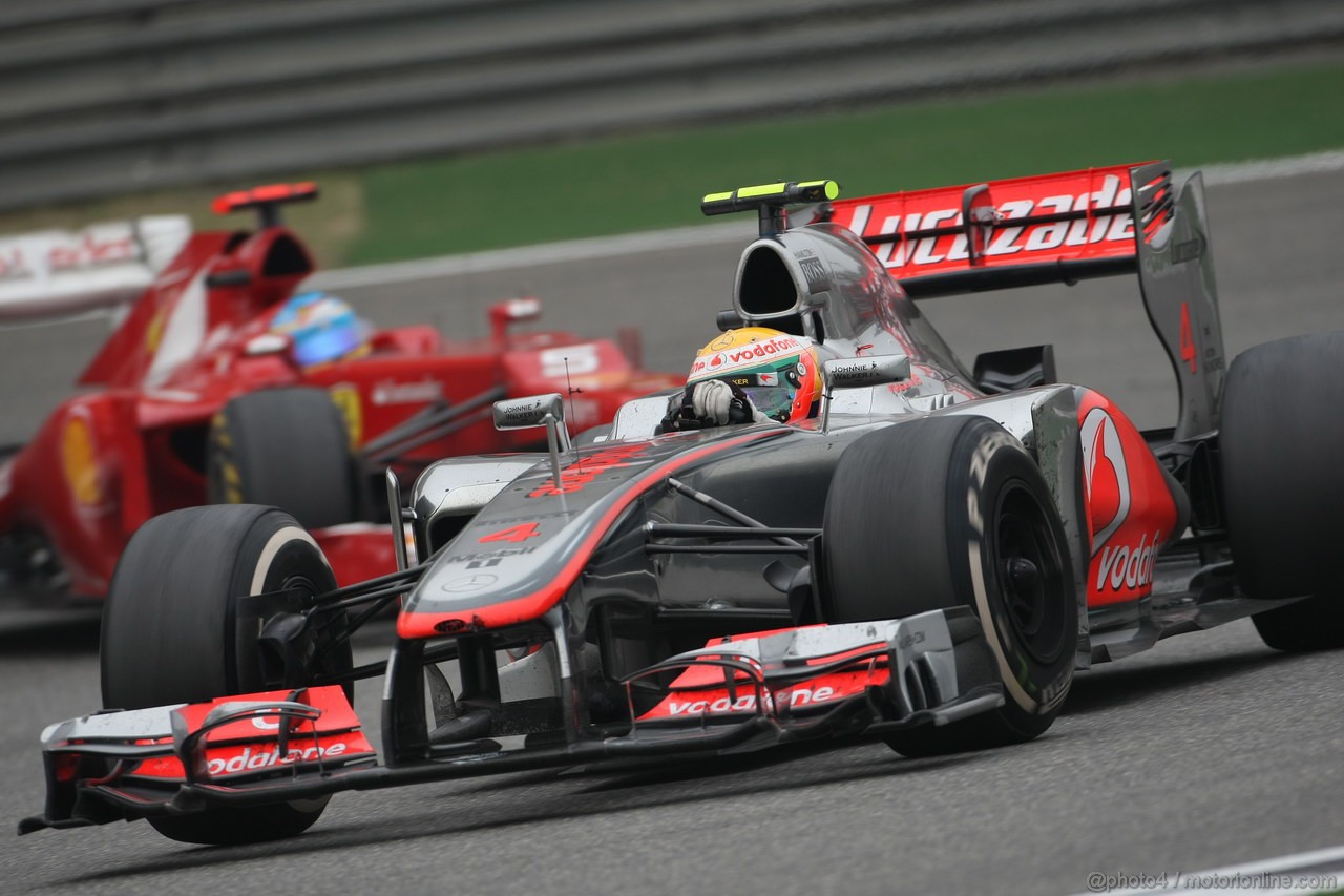 GP CHINA, 15.04.2012 - Gara, Lewis Hamilton (GBR) McLaren Mercedes MP4-27