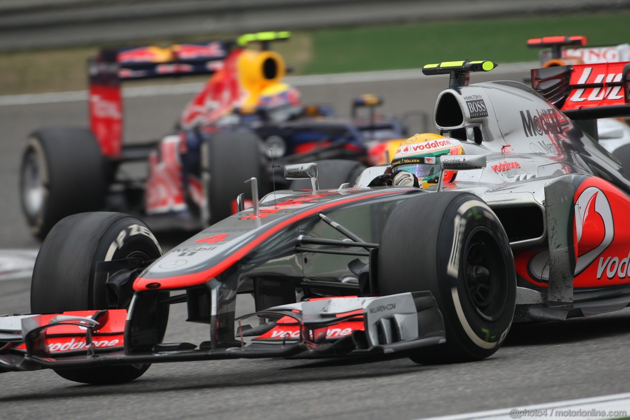 GP CHINA, 15.04.2012 - Gara, Lewis Hamilton (GBR) McLaren Mercedes MP4-27
