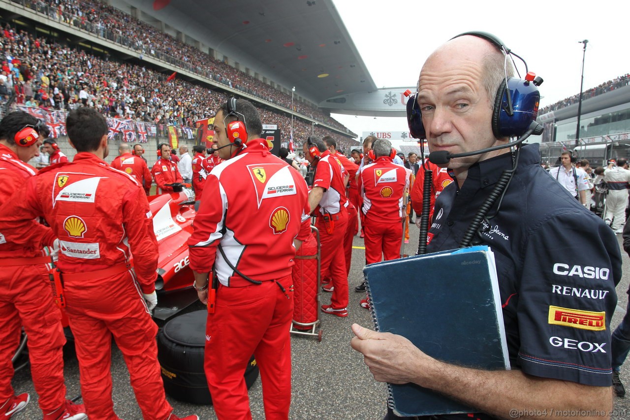 GP CHINA, 15.04.2012 - Gara,  Adrian Newey (GBR), Red Bull Racing , Technical Operations Director