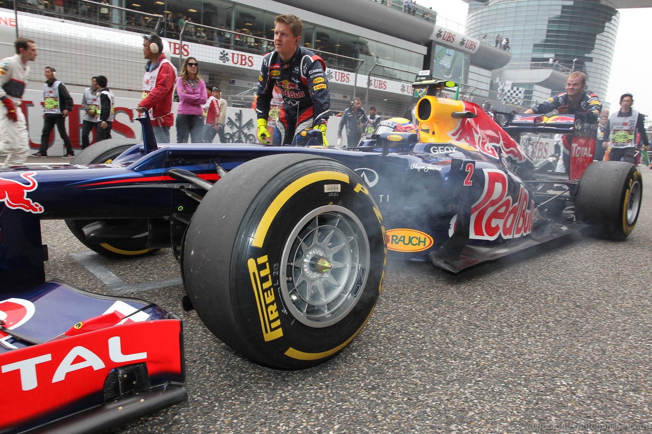 GP CHINA, 15.04.2012 - Gara, Mark Webber (AUS) Red Bull Racing RB8