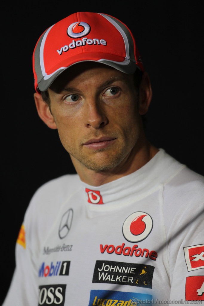 GP CHINA, 15.04.2012 - Gara, Press Conference Jenson Button (GBR) McLaren Mercedes MP4-27