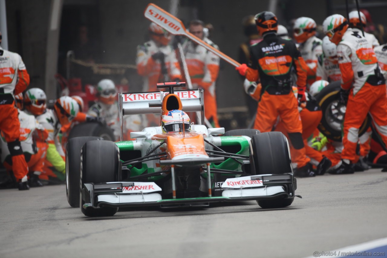 GP CHINA, 15.04.2012 - Gara, Pitstop of Paul di Resta (GBR) Sahara Force India F1 Team VJM05