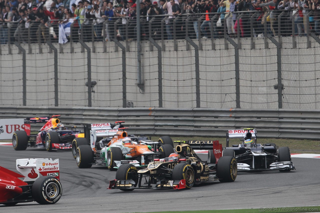 GP CHINA, 15.04.2012 - Gara, Romain Grosjean (FRA) Lotus F1 Team E20