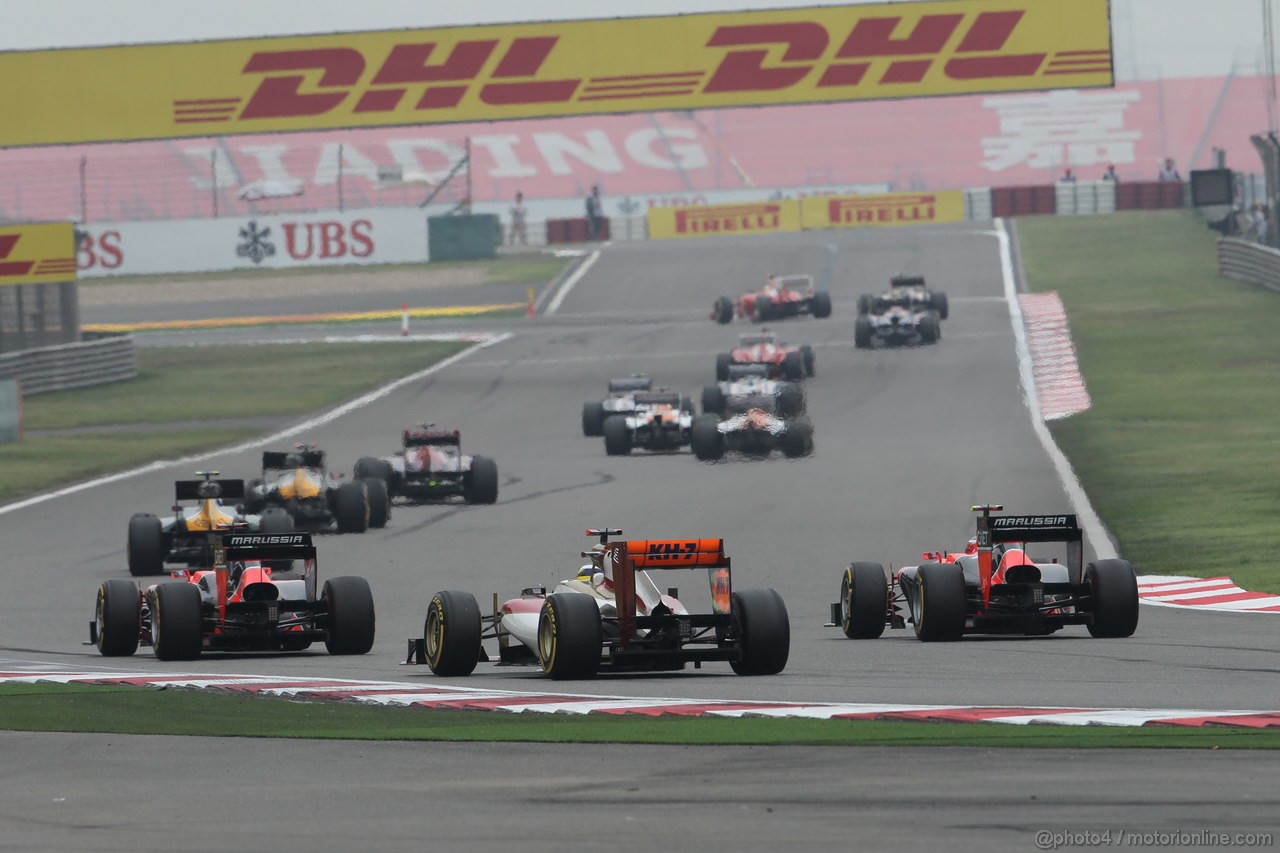 GP CHINA, 15.04.2012 - Gara,  Pedro de la Rosa (ESP) HRT Formula 1 Team F112
