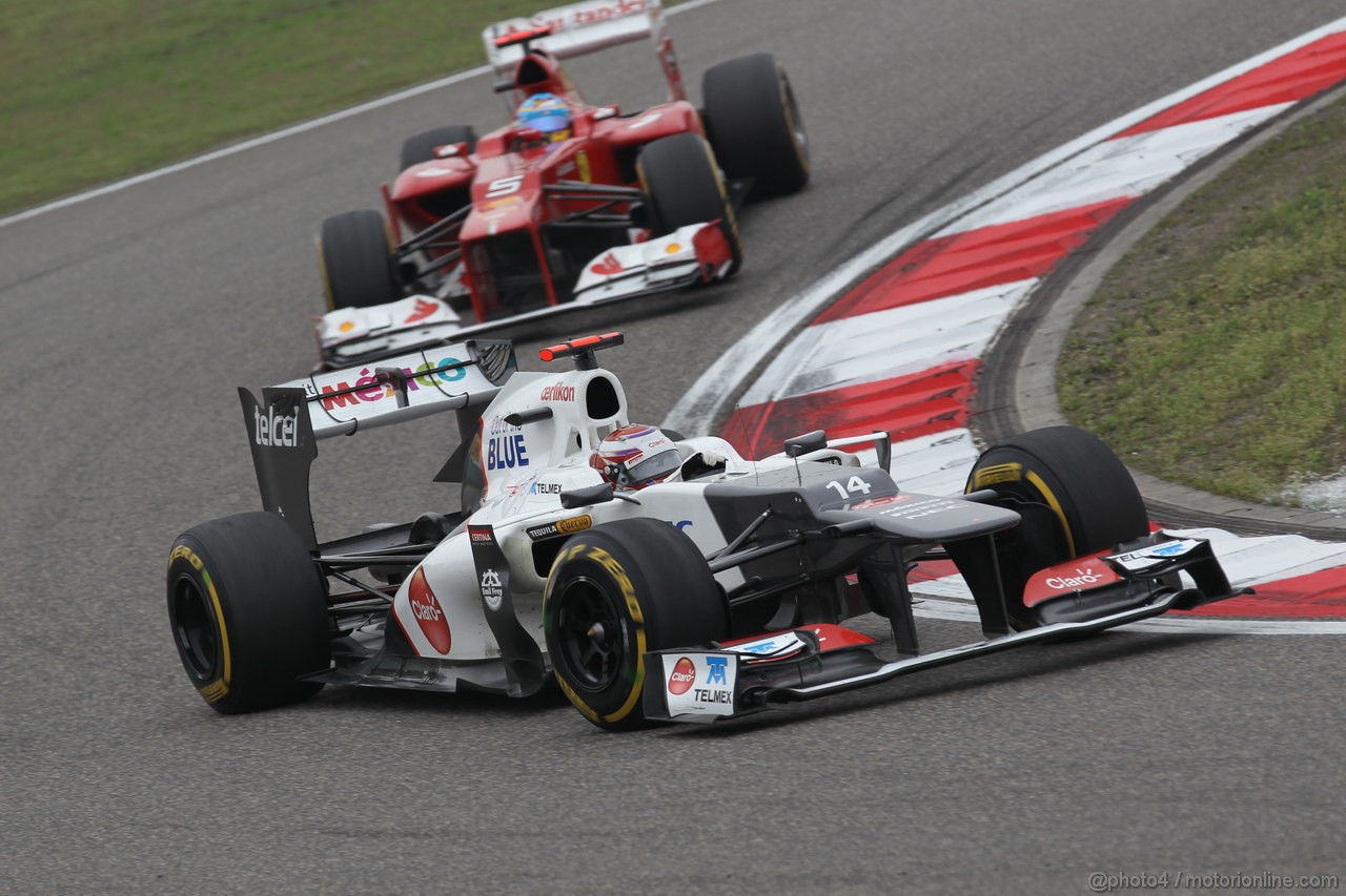 GP CHINA, 15.04.2012 - Gara, Kamui Kobayashi (JAP) Sauber F1 Team C31