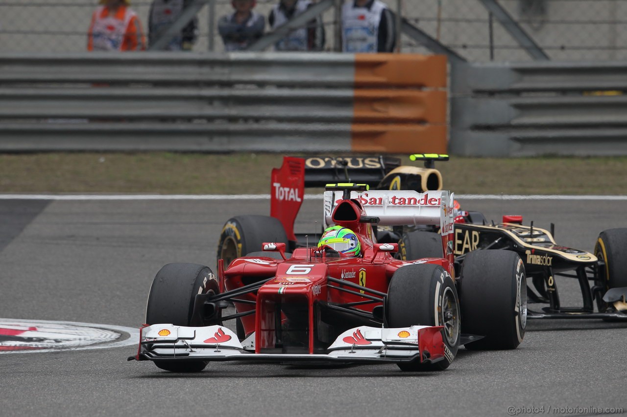 GP CHINA, 15.04.2012 - Gara,  Felipe Massa (BRA) Ferrari F2012