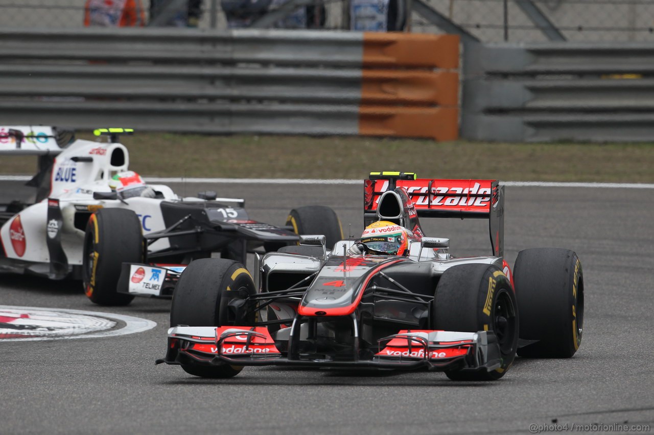 GP CHINA, 15.04.2012 - Gara, Lewis Hamilton (GBR) McLaren Mercedes MP4-27