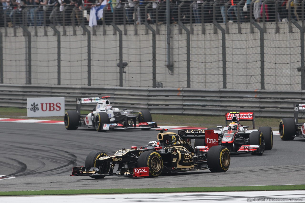 GP CHINA, 15.04.2012 - Gara, Kimi Raikkonen (FIN) Lotus F1 Team E20