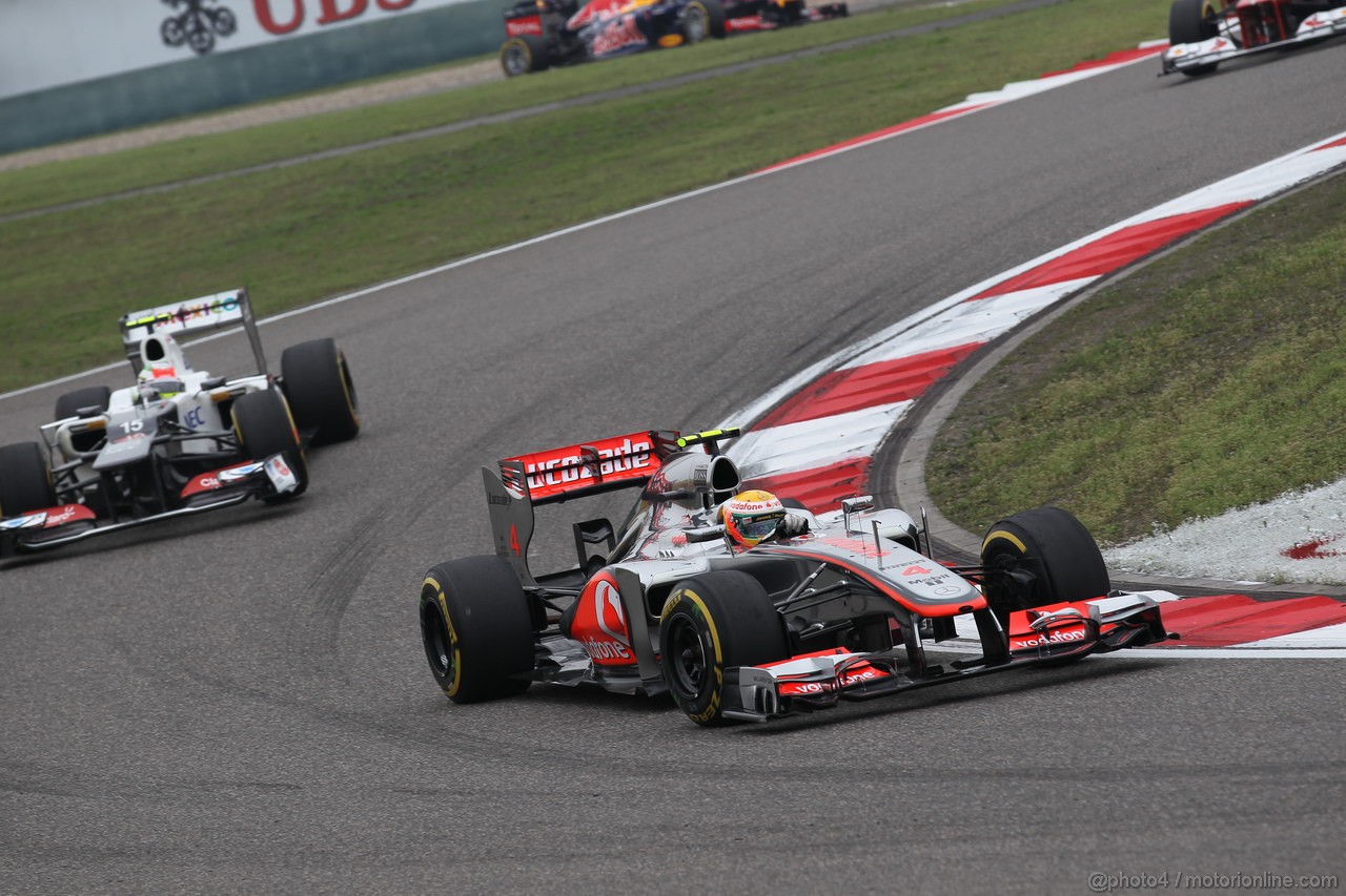 GP CHINA, 15.04.2012 - Gara, Lewis Hamilton (GBR) McLaren Mercedes MP4-27