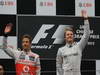 GP CHINA, 15.04.2012 - Gara,  Podium 1st Nico Rosberg (GER) Mercedes AMG F1 W03, 2nd Jenson Button (GBR) McLaren Mercedes MP4-27