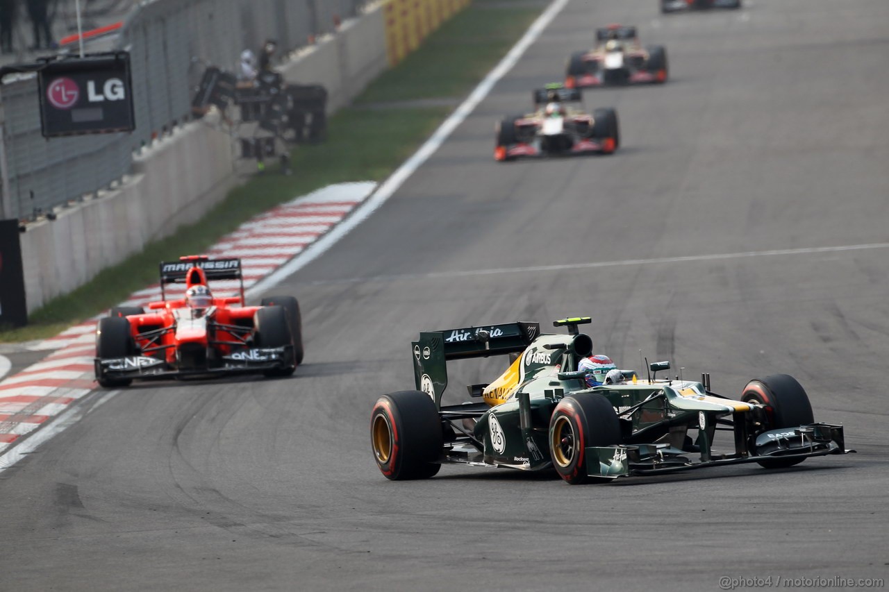 GP COREA, 14.10.2012- Gara, Vitaly Petrov (RUS) Caterham F1 Team CT01 