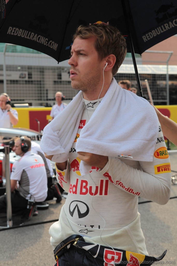 GP COREA, 14.10.2012- Gara, Sebastian Vettel (GER) Red Bull Racing RB8 