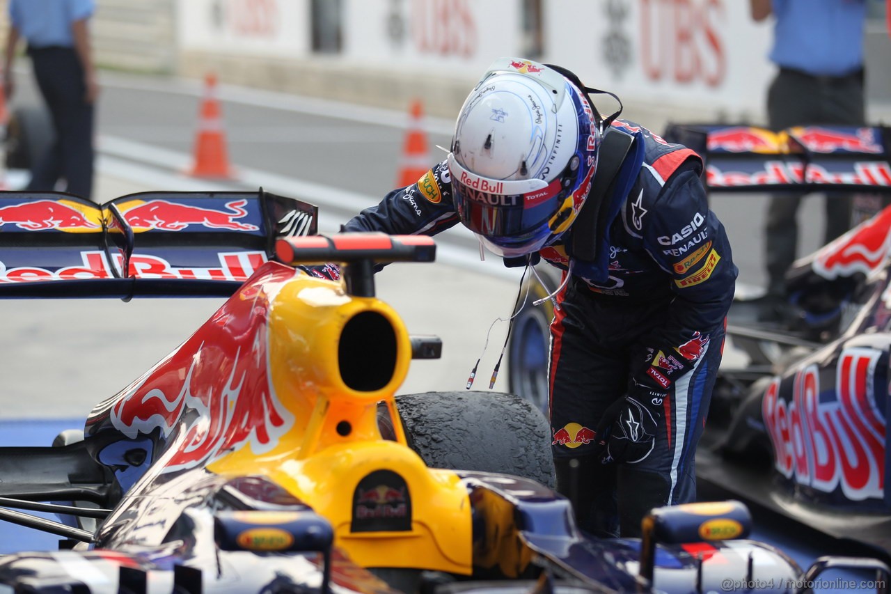 GP COREA, 14.10.2012- Gara, Sebastian Vettel (GER) Red Bull Racing RB8 vincitore