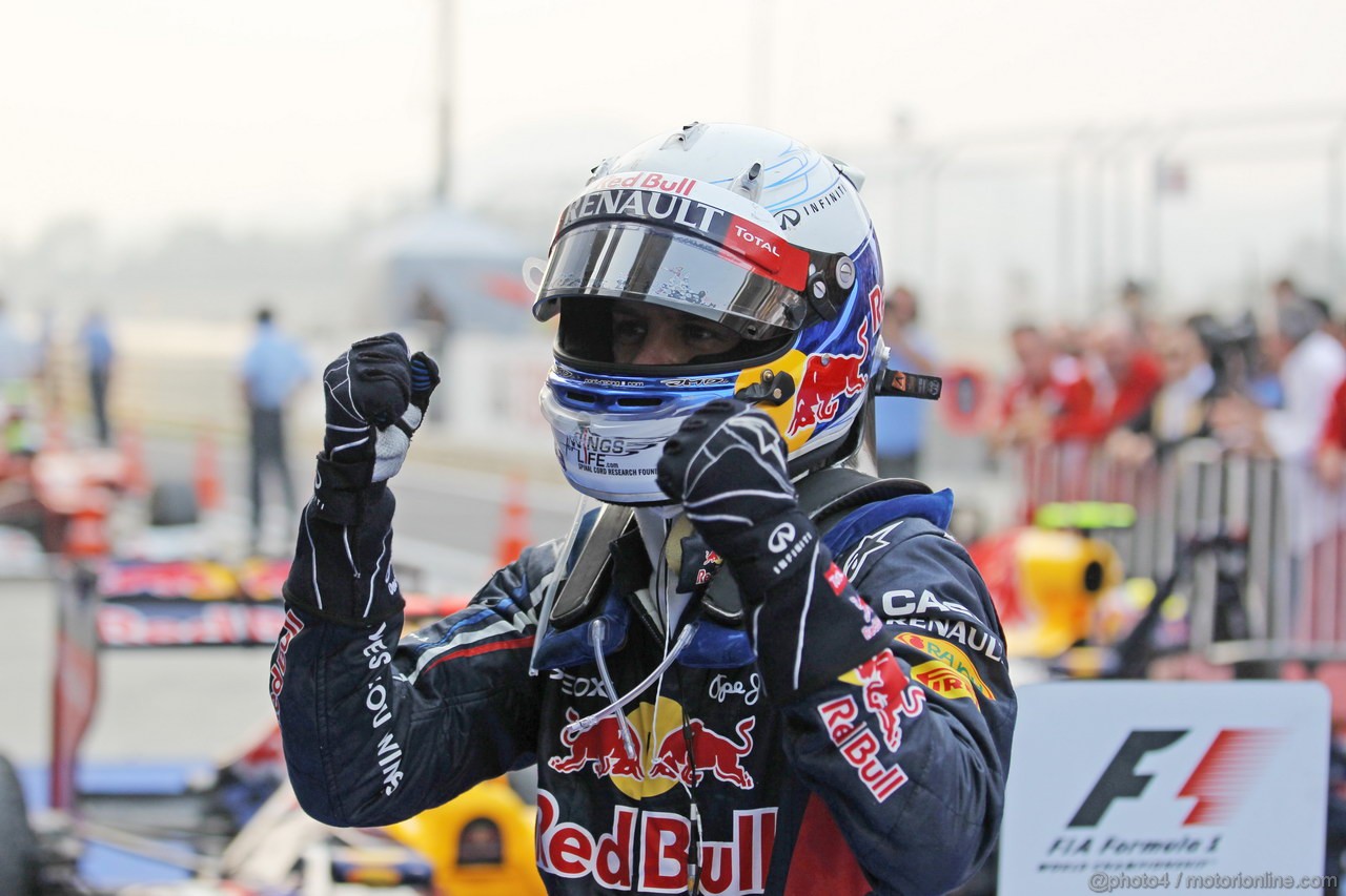 GP COREA, 14.10.2012- Gara, Sebastian Vettel (GER) Red Bull Racing RB8 vincitore 