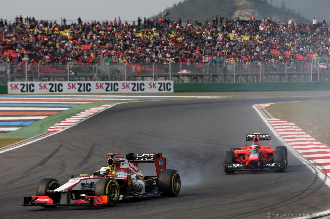 GP COREA, 14.10.2012- Gara, Pedro de la Rosa (ESP) HRT Formula 1 Team F112 