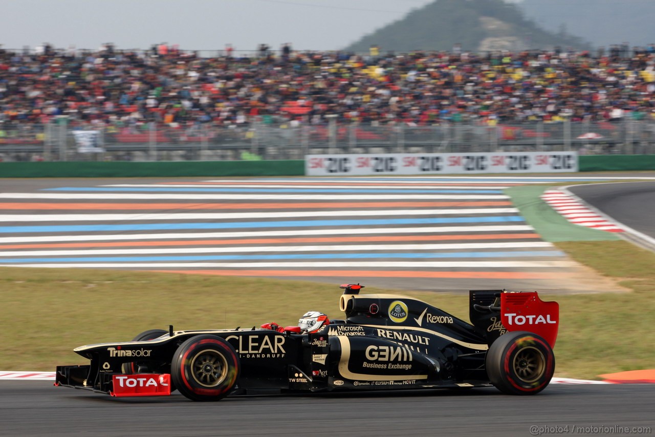 GP COREA, 14.10.2012- Gara, Kimi Raikkonen (FIN) Lotus F1 Team E20 