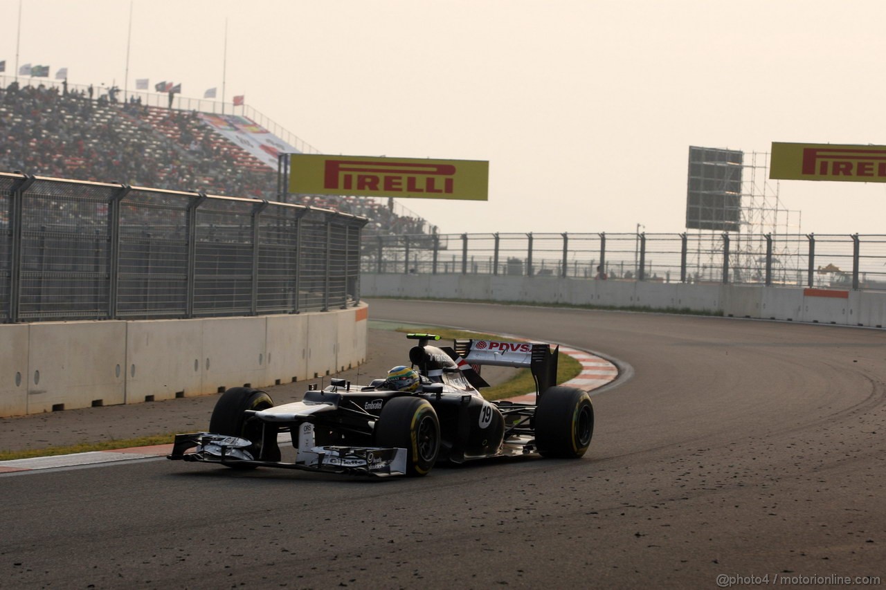 GP COREA, 14.10.2012- Gara, Bruno Senna (BRA) Williams F1 Team FW34 