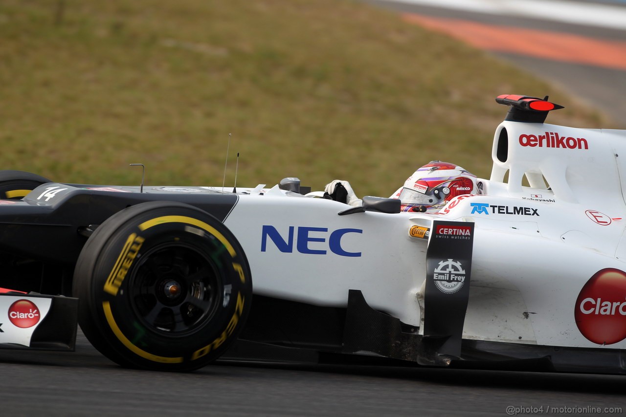 GP COREA, 14.10.2012- Gara, Kamui Kobayashi (JAP) Sauber F1 Team C31 
