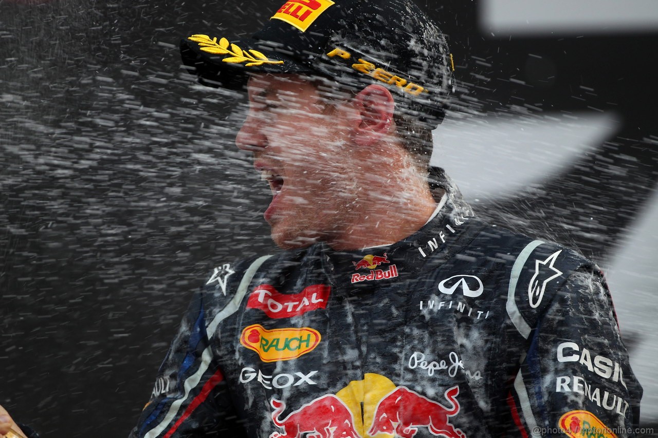 GP COREA, 14.10.2012- Gara, Sebastian Vettel (GER) Red Bull Racing RB8 vincitore