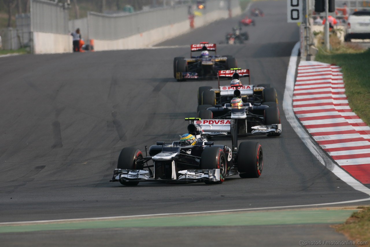 GP COREA, 14.10.2012- Gara, Bruno Senna (BRA) Williams F1 Team FW34 