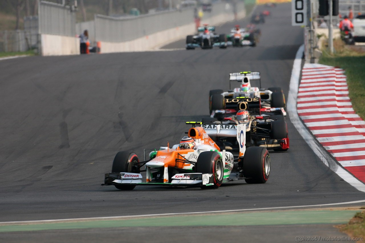 GP COREA, 14.10.2012- Gara, Nico Hulkenberg (GER) Sahara Force India F1 Team VJM05 