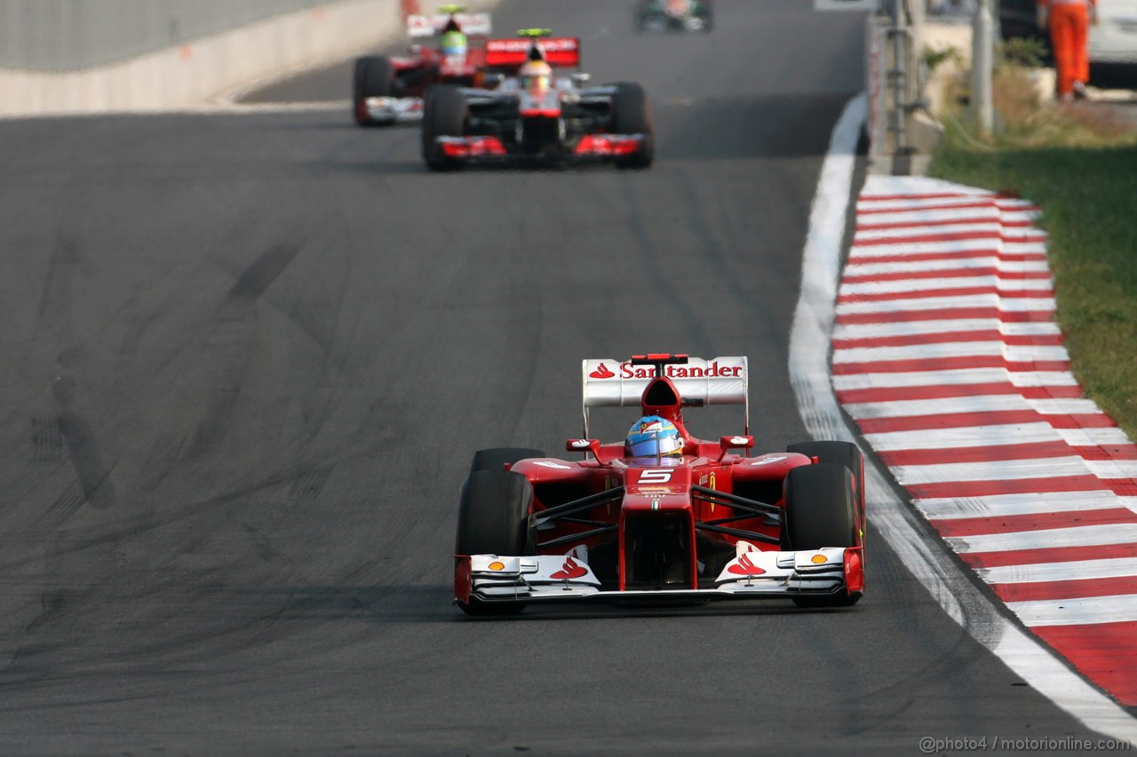 GP COREA, 14.10.2012- Gara, Fernando Alonso (ESP) Ferrari F2012 