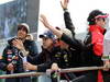 GP COREA, 14.10.2012- Daniel Ricciardo (AUS) Scuderia Toro Rosso STR7, Sebastian Vettel (GER) Red Bull Racing RB8 e Kimi Raikkonen (FIN) Lotus F1 Team E20 