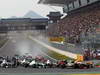 GP COREA, 14.10.2012- Gara, Romain Grosjean (FRA) Lotus F1 Team E20 e Nico Hulkenberg (GER) Sahara Force India F1 Team VJM05 