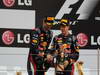 GP COREA, 14.10.2012- Gara, secondo Mark Webber (AUS) Red Bull Racing RB8 e Sebastian Vettel (GER) Red Bull Racing RB8 vincitore 