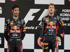 GP COREA, 14.10.2012- Gara, secondo Mark Webber (AUS) Red Bull Racing RB8 e Sebastian Vettel (GER) Red Bull Racing RB8 vincitore