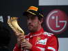 GP COREA, 14.10.2012- Gara, terzo Fernando Alonso (ESP) Ferrari F2012