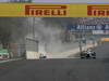 GP COREA, 14.10.2012- Gara, Crash, Nico Rosberg (GER) Mercedes AMG F1 W03 e Kamui Kobayashi (JAP) Sauber F1 Team C31 
