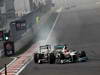 GP COREA, 14.10.2012- Gara, Sergio Prez (MEX) Sauber F1 Team C31 e Michael Schumacher (GER) Mercedes AMG F1 W03 