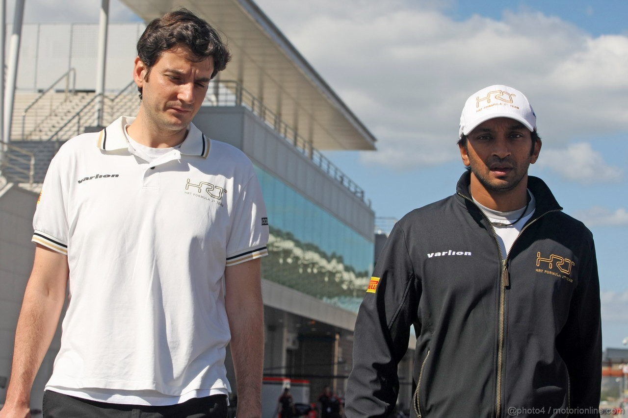 GP COREA, 11.10.2012- Narain Karthikeyan (IND) HRT Formula 1 Team F112 