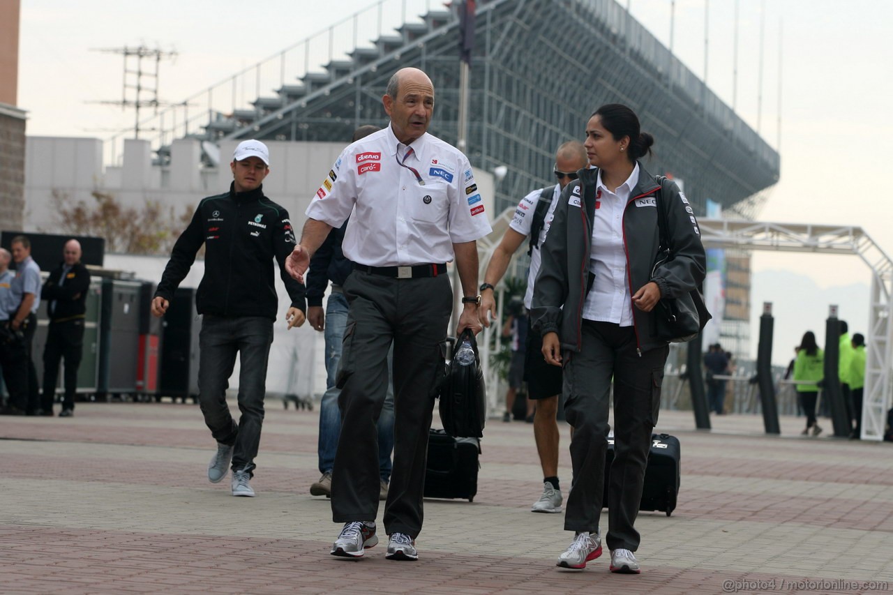 GP COREA, 13.10.2012- Peter Sauber (SUI), Sauber F1 Team, Team Principal  e Monisha Kaltenborn (AUT), CEO e Team Principal, Sauber F1 Team 