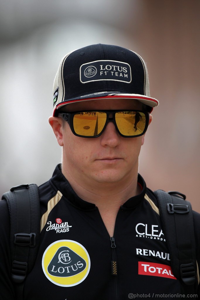 GP COREA, 13.10.2012- Kimi Raikkonen (FIN) Lotus F1 Team E20 