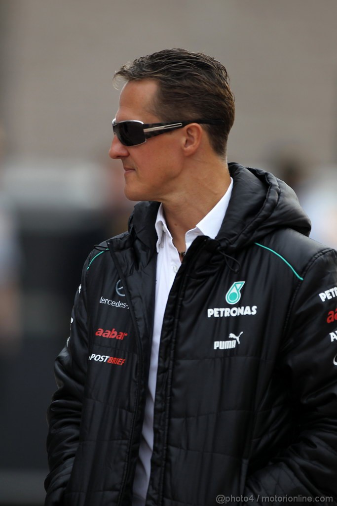 GP COREA, 13.10.2012- Michael Schumacher (GER) Mercedes AMG F1 W03 